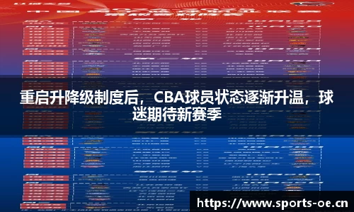 重启升降级制度后，CBA球员状态逐渐升温，球迷期待新赛季